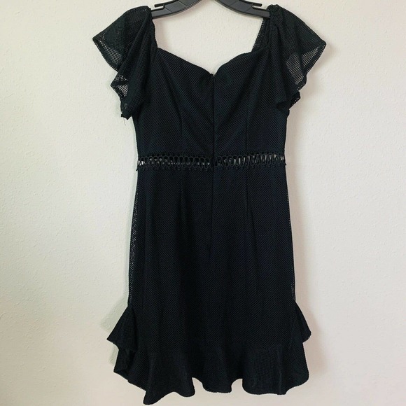 Hello Molly Black In Other News Black Net Dress - Picture 6 of 6
